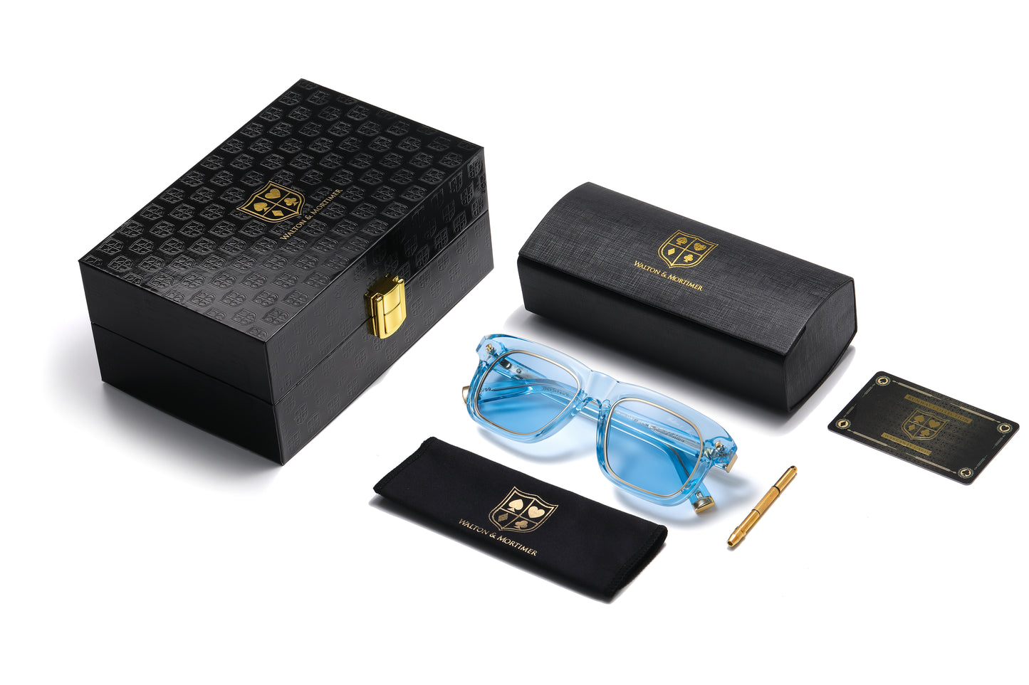 No.44 "Osaka II" Limited Edition Sunglasses - Côte d'Azur Blue Color