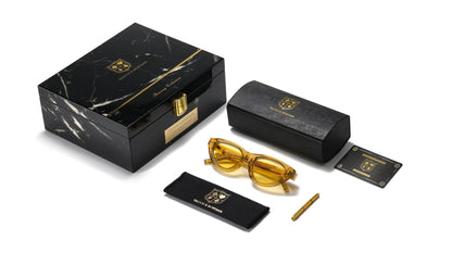 Walton & Mortimer® NO. 21 “The Widowmaker” Gold Champagne Limited Edition Sunglasses