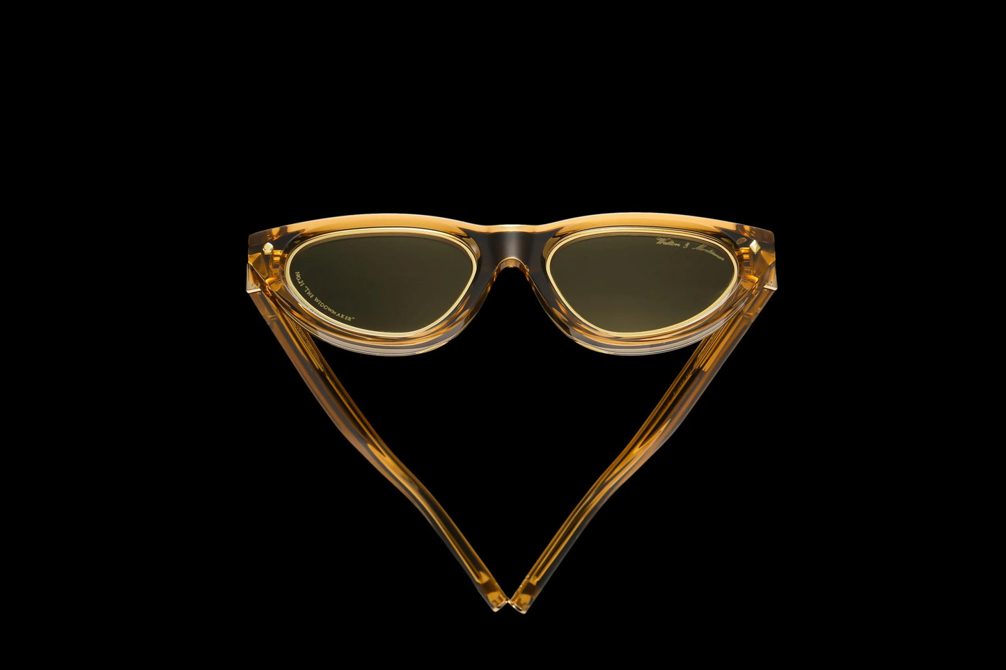 Walton & Mortimer NO. 21 “The Widowmaker” Gold Champagne Limited Edition Sunglasses