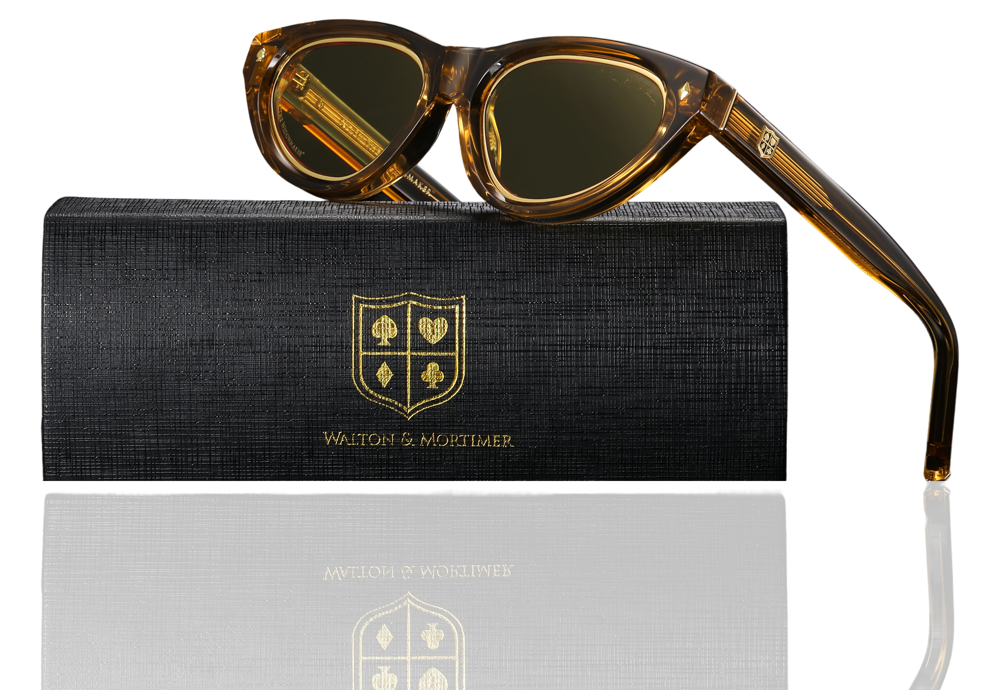 Walton & Mortimer NO. 21 “The Widowmaker” Gold Champagne Limited Edition Sunglasses
