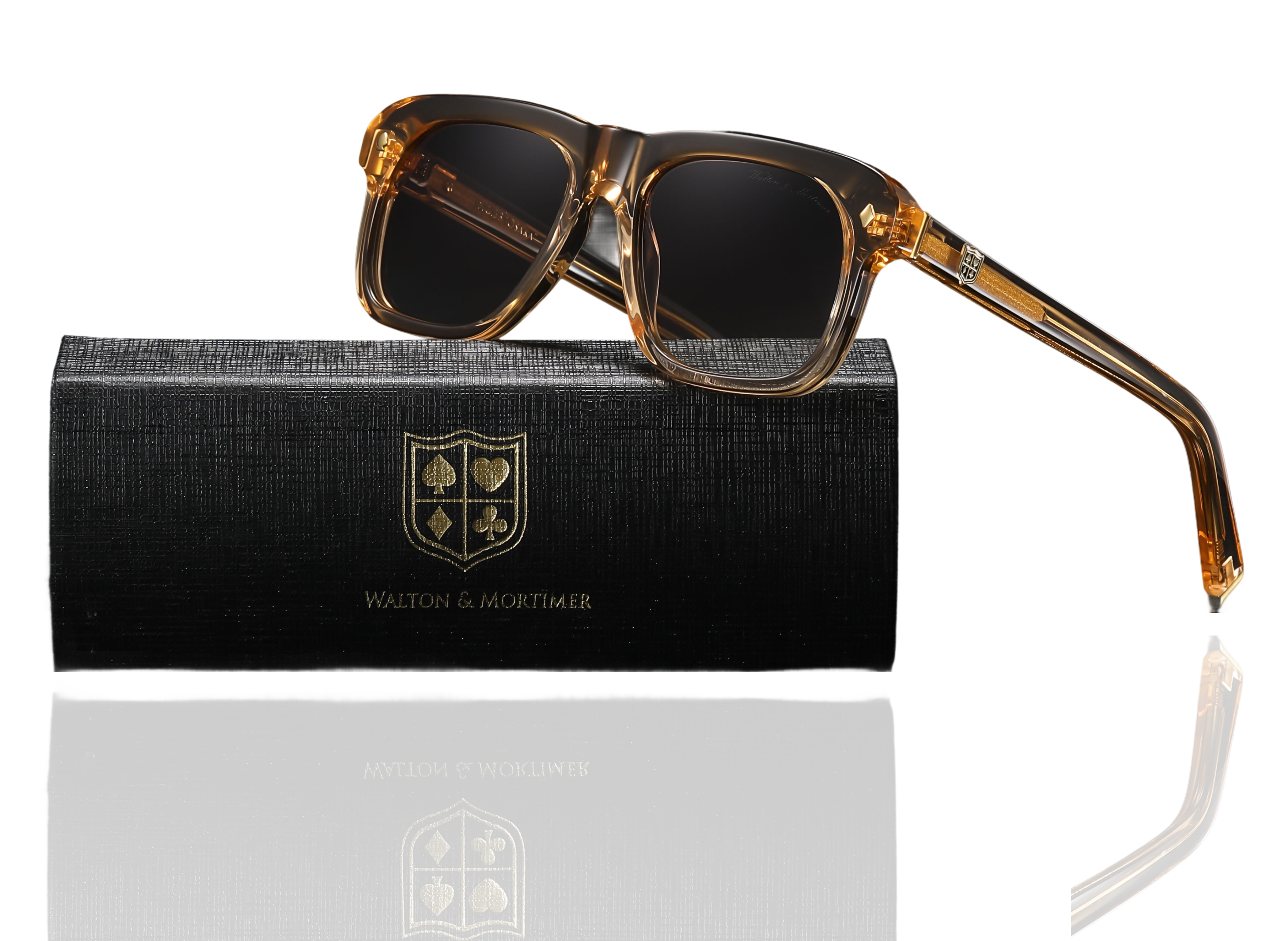 NO.33 “Osaka” Champagne Gold Sunglasses - Brown Lenses – Walton NO.33 “Osaka” Champagne Gold Sunglasses - Brown Lenses – Walton