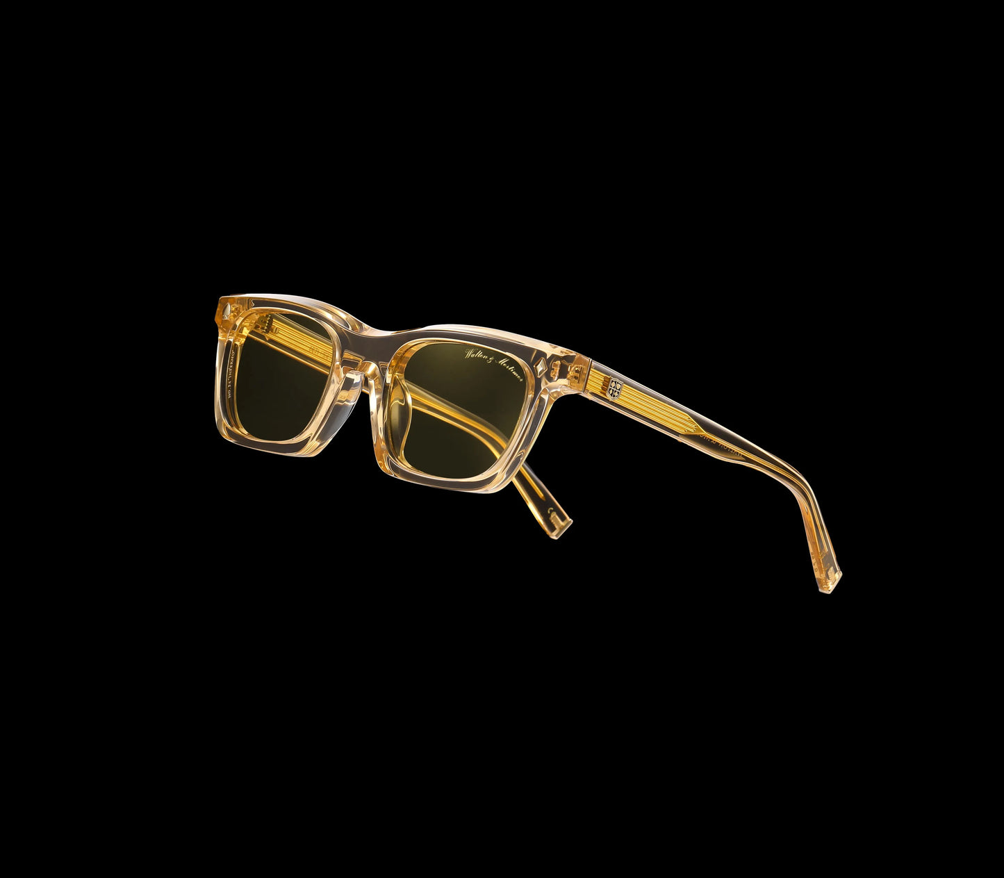 Walton & Mortimer NO. 54: "Inferno" Champagne Shimmer Sunglasses