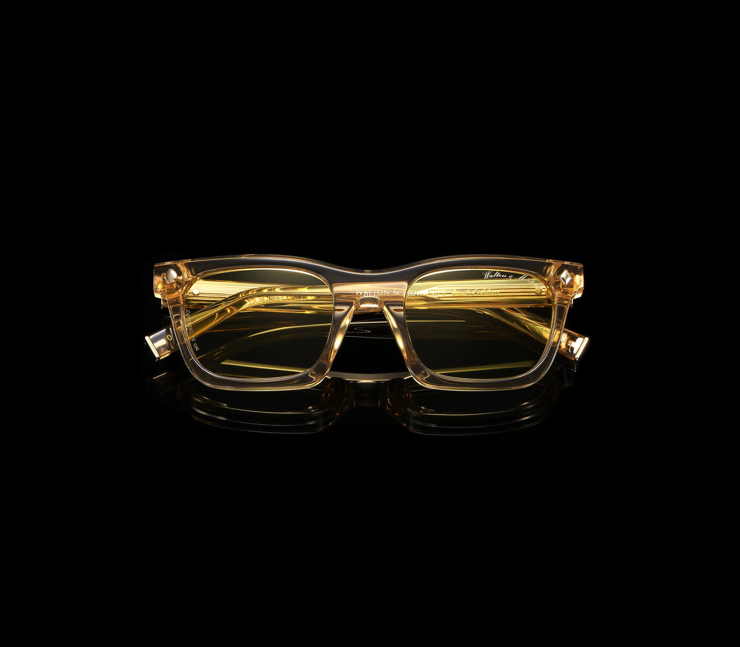 Walton & Mortimer NO. 54: "Inferno" Champagne Shimmer Sunglasses