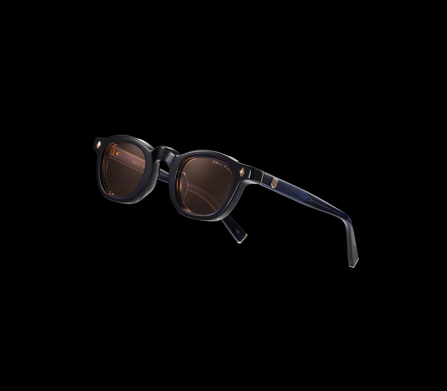 Walton & Mortimer NO. 20 "Keaton" Midnight Blue Sunglasses