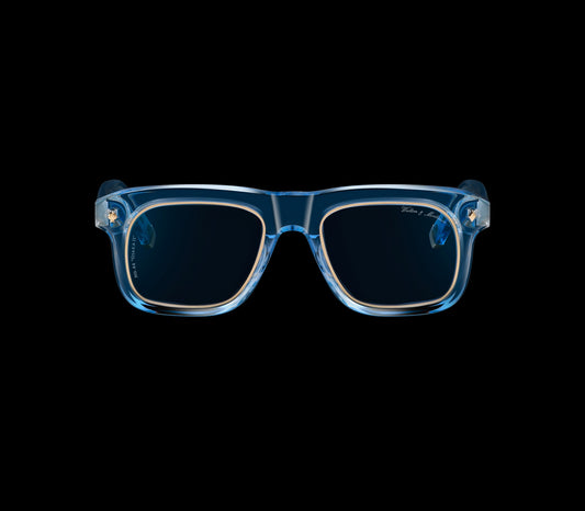 No.44 "Osaka II" Limited Edition Sunglasses - Côte d'Azur Blue Color