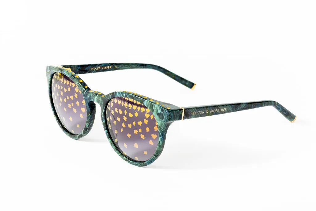 WALTON & MORTIMER® NO. 29 “VESPER” EMERALD GREEN LIMITED EDITION SUNGLASSES