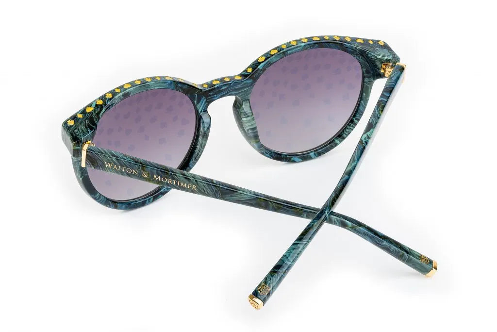 WALTON & MORTIMER® NO. 29 “VESPER” EMERALD GREEN LIMITED EDITION SUNGLASSES