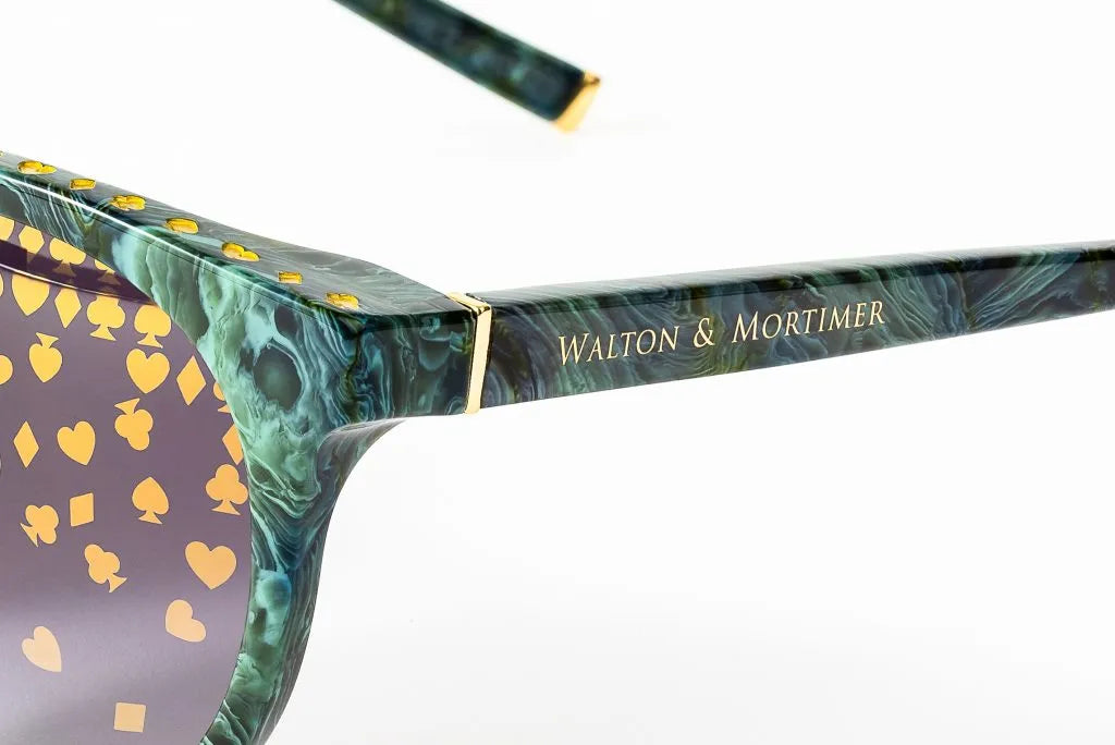 WALTON & MORTIMER® NO. 29 “VESPER” EMERALD GREEN LIMITED EDITION SUNGLASSES