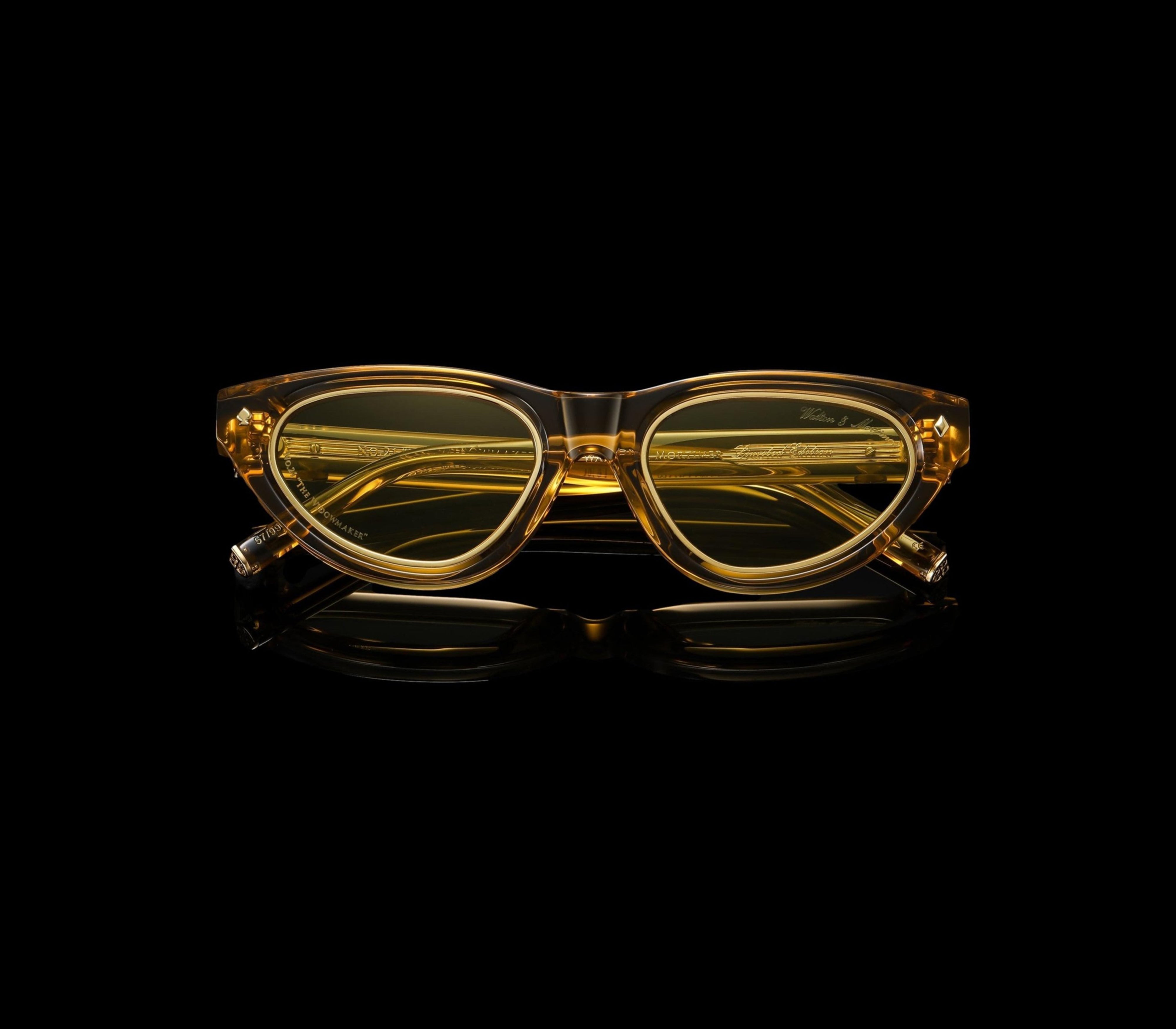 Walton & Mortimer NO. 21 “The Widowmaker” Gold Champagne Limited Edition Sunglasses