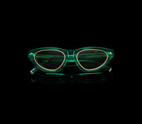 green designer sunglasses