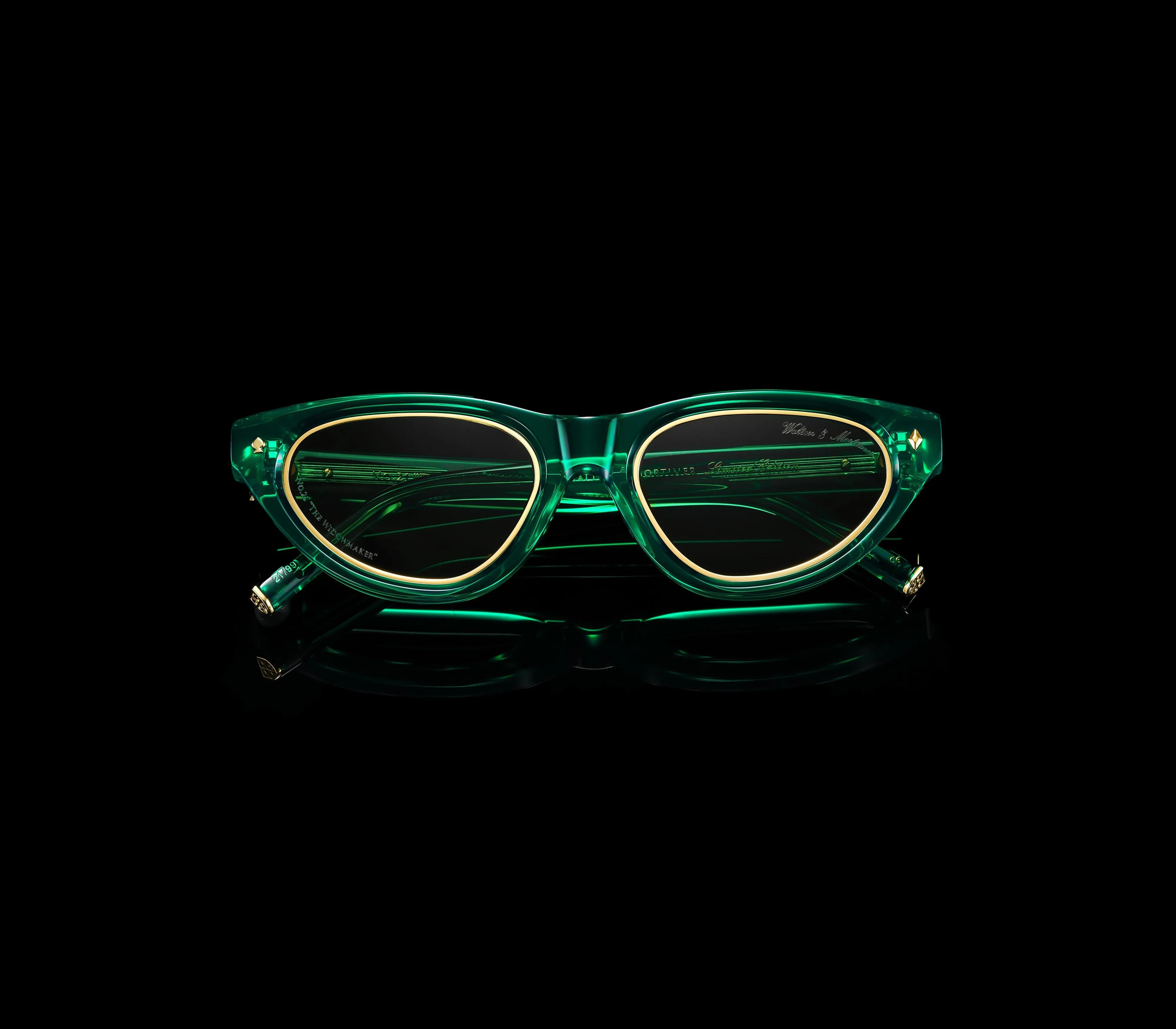 Walton & Mortimer NO. 21 “The Widowmaker” Poison Green Limited Edition Sunglasses