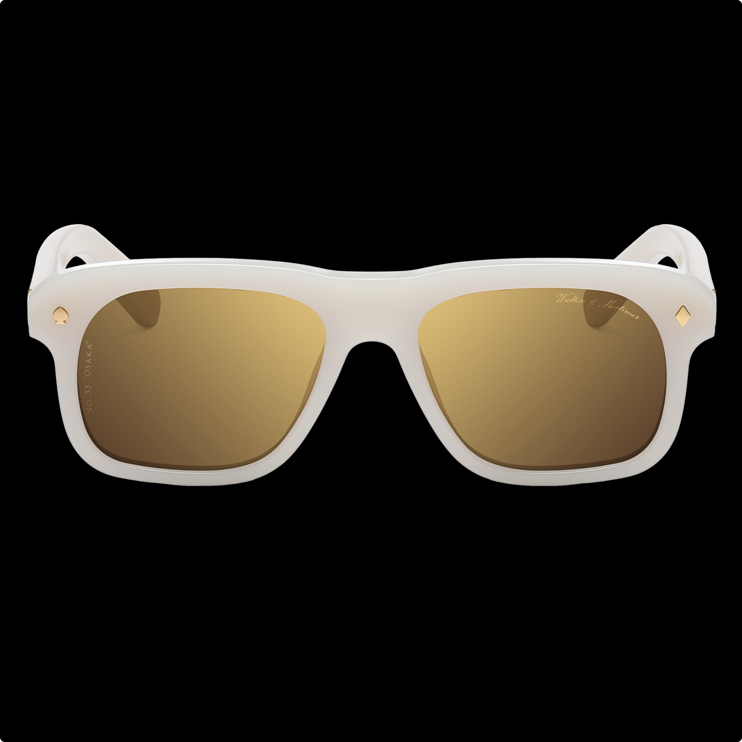رقم WALTON & MORTIMER®. 33 نظارات شمسية "أوساكا" إصدار محدود من الرخام الأبيض