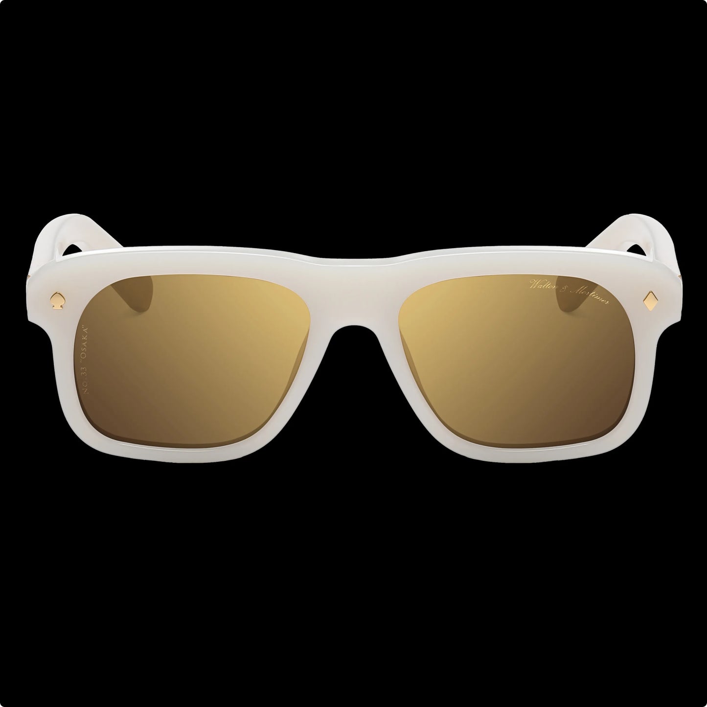 WALTON & MORTIMER® NO. 33 “Osaka”  MARBLE WHITE LIMITED EDITION SUNGLASSES