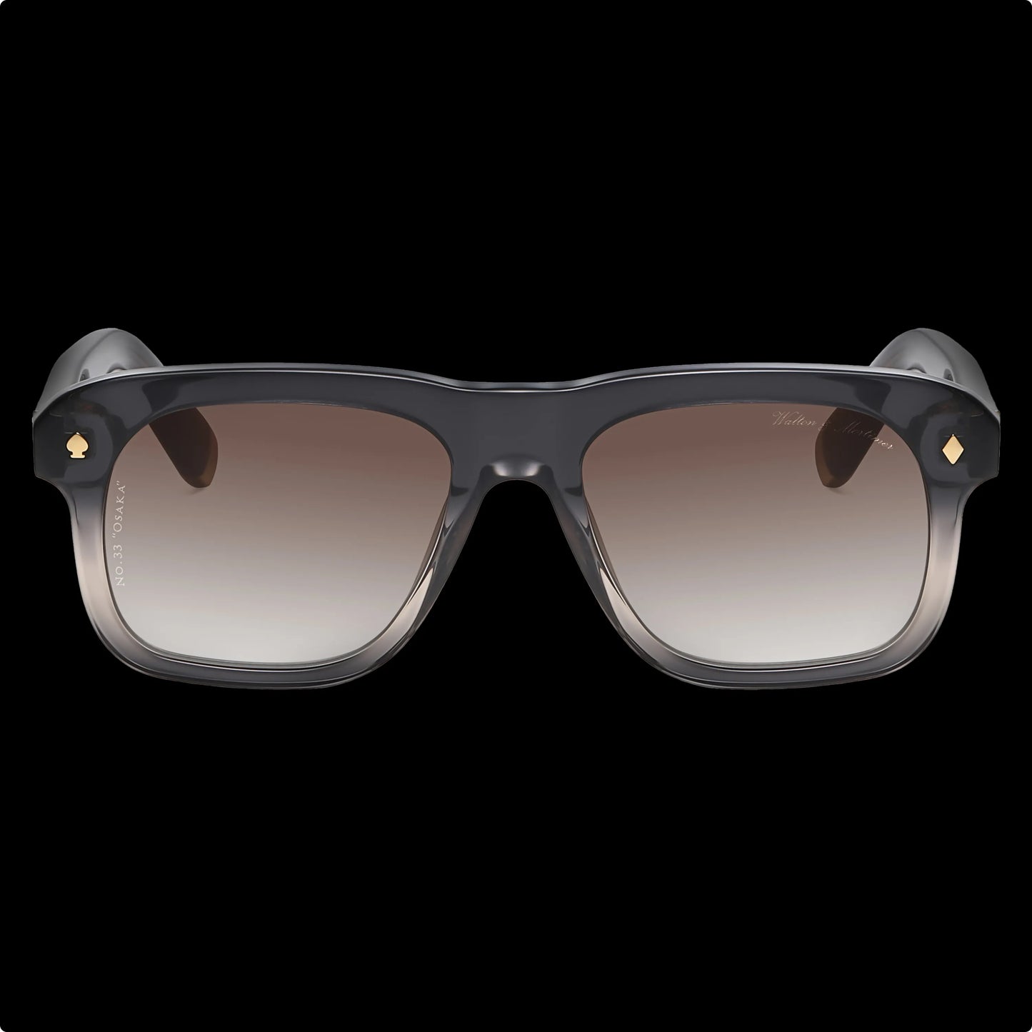 WALTON & MORTIMER® NO. 33 "Osaka" GRADIENT GREY LIMITED EDITION SOLBRILLER