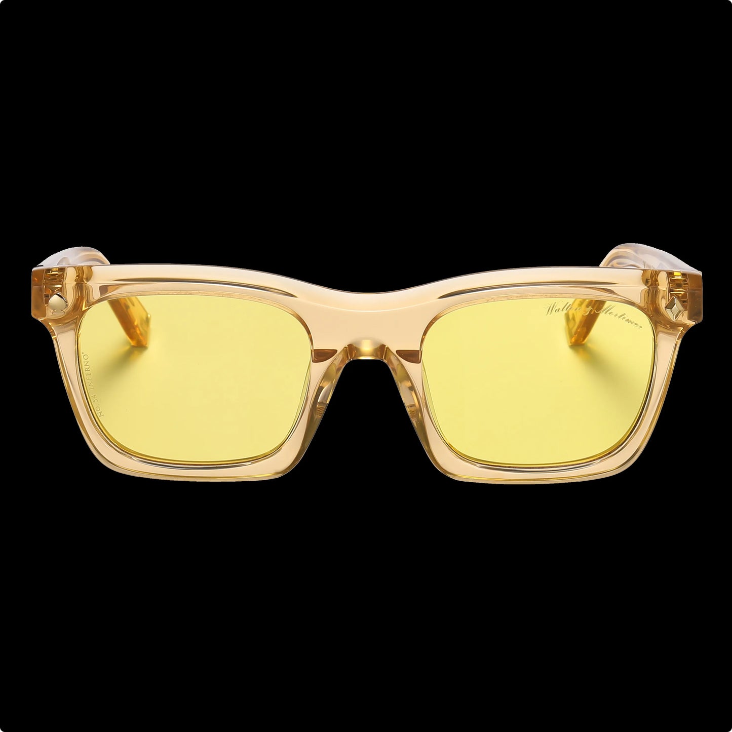 Walton & Mortimer NO. 54: "Inferno" Champagne Shimmer Sunglasses