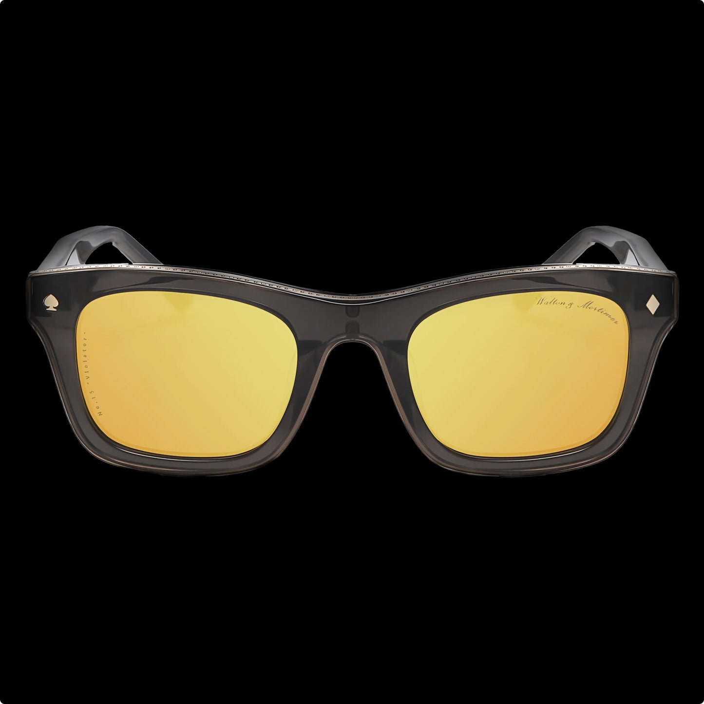 WALTON & MORTIMER® NO. 15: "VIOLATOR" SMOKEY BLACK LIMITED EDITION SUNGLASSES