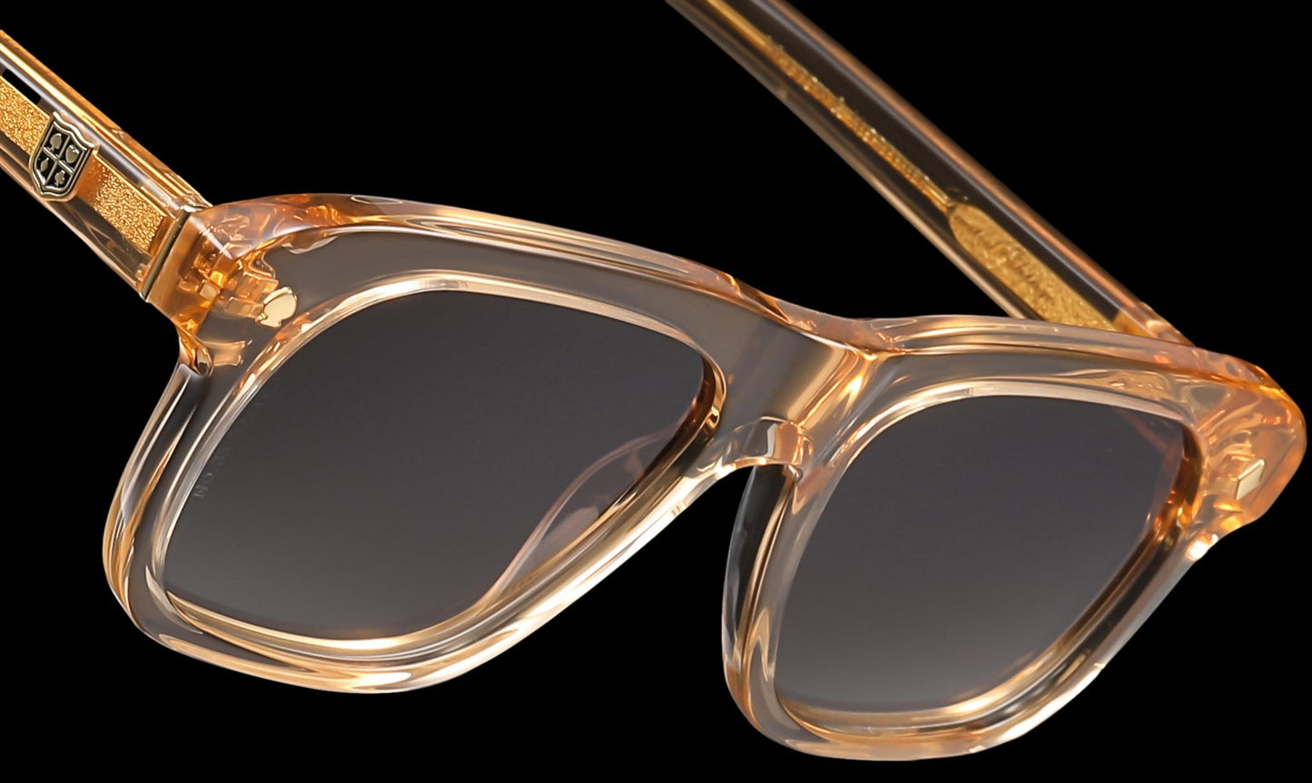 WALTON & MORTIMER® NO. 33 "Osaka" ORO CAMPAÑA GAFAS DE SOL DE EDICIÓN LIMITADA