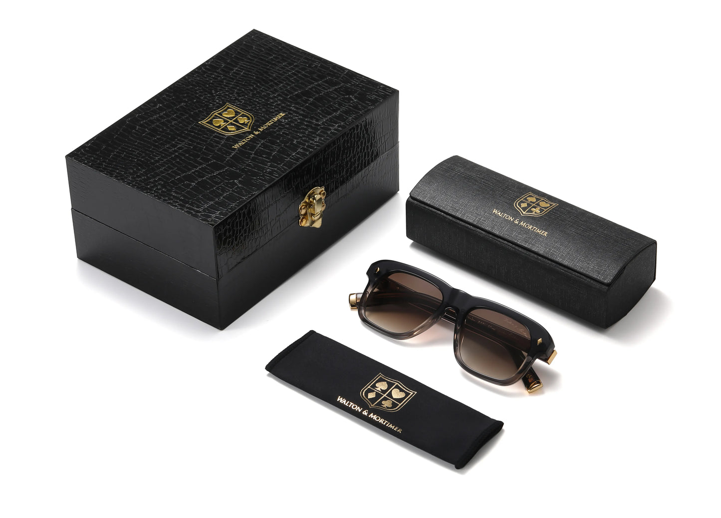 WALTON & MORTIMER® NO. 33 "Osaka" GRADIENT GREY LIMITED EDITION SOLBRILLER