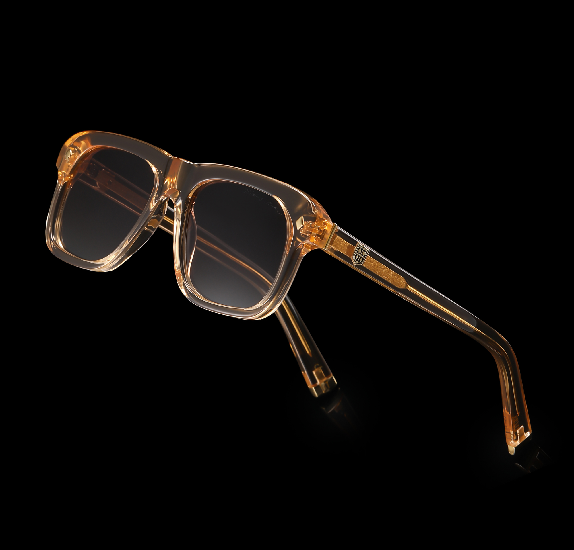Louis Vuitton Classic Crested Gold Black Sunglasses