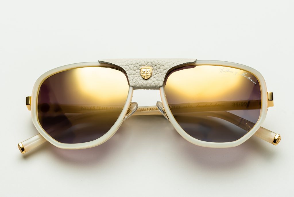 LUXURY EYEWEAR THE GUNRUNNER WHITE EDITION sunglasses ,WALTON & MORTIMER